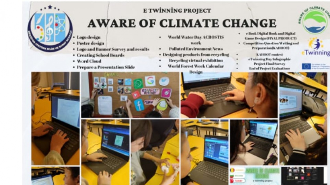 eTwinning Projemiz: Aware of Climate Change